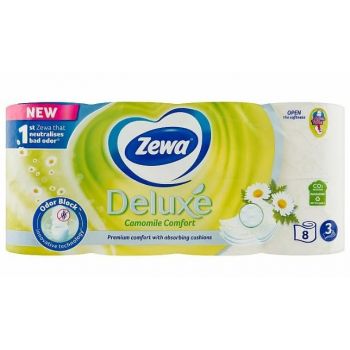 Hlavný obrázok Zewa Deluxe Camomile Comfort toaletný papier 3-vrstvový 8ks