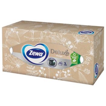 Hlavný obrázok Zewa Deluxe kozmetické vreckovky Box 3-vrstvové 90ks